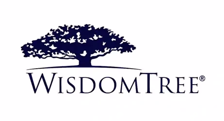 Logo WisdomTree arbre bleu