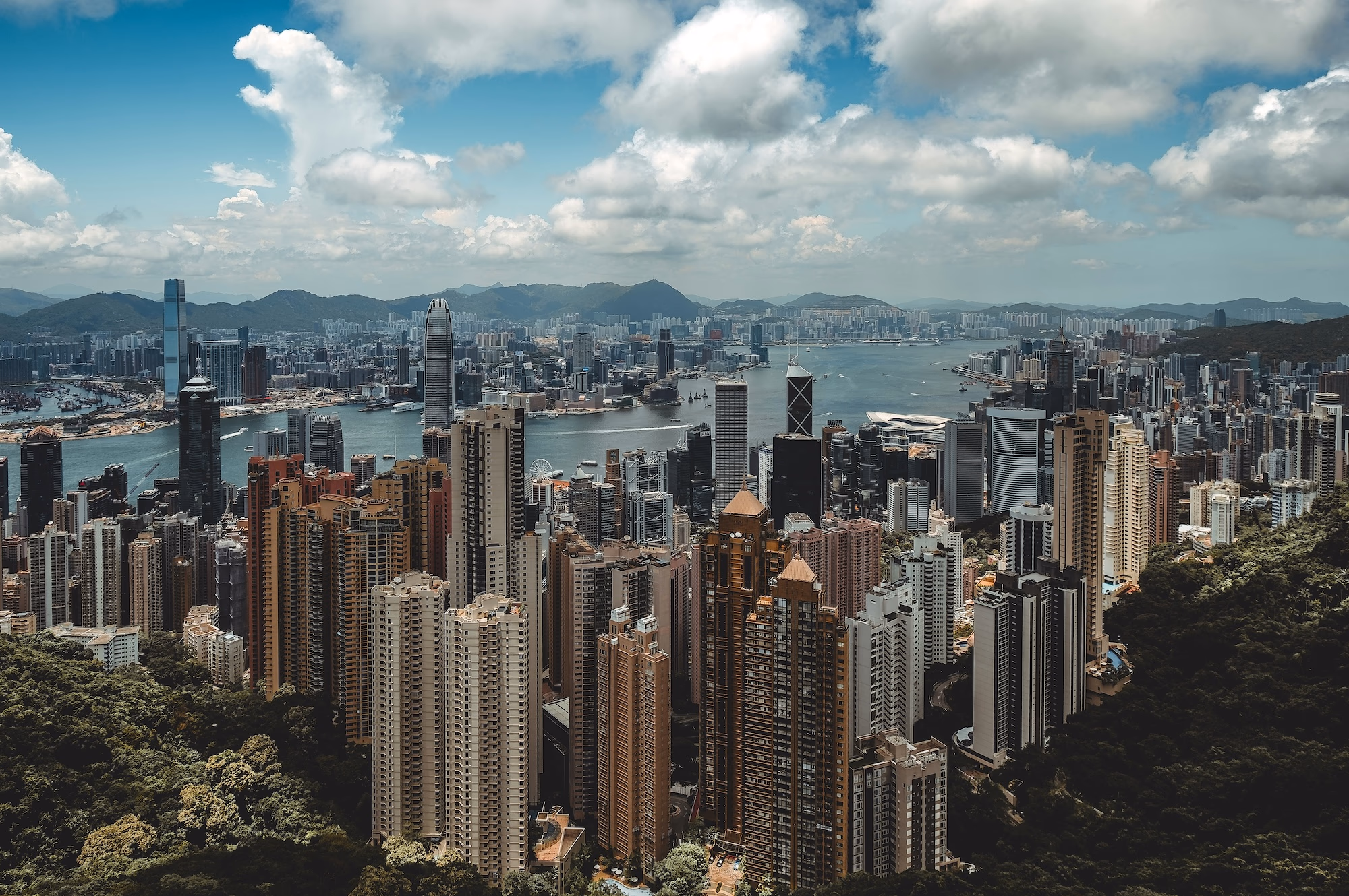 hong kong vue aérienne