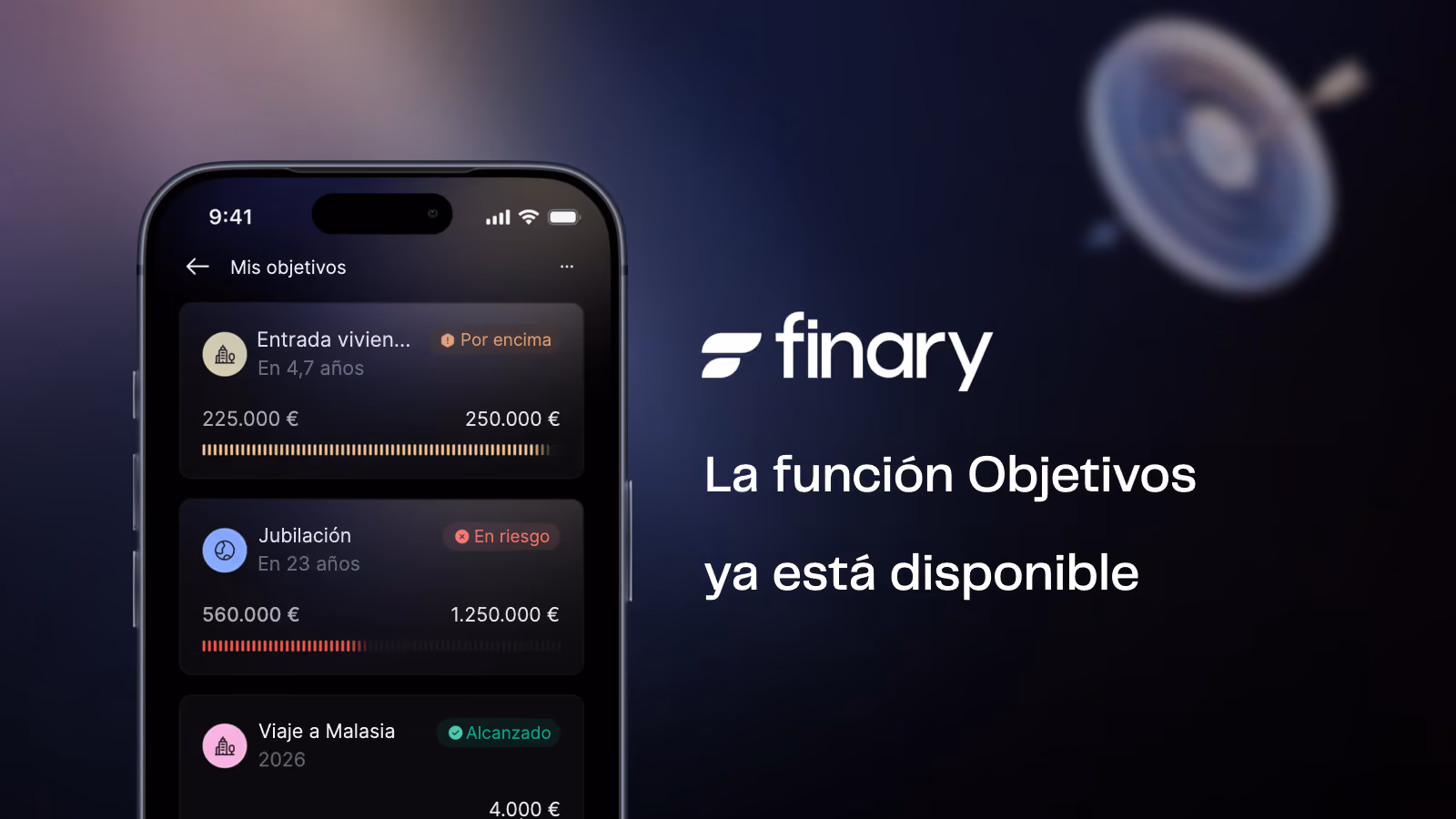 La función Objetivos ya está disponible en Finary